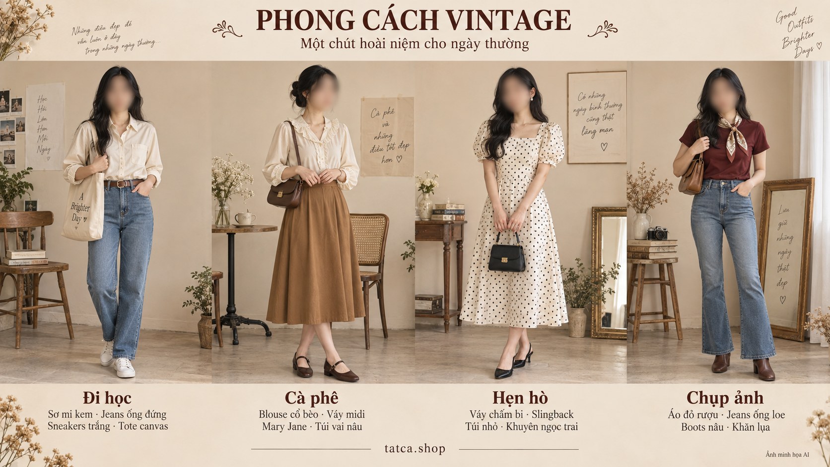 Phong Cách Vintage – Một Chút Hoài Niệm Cho Ngày Thường