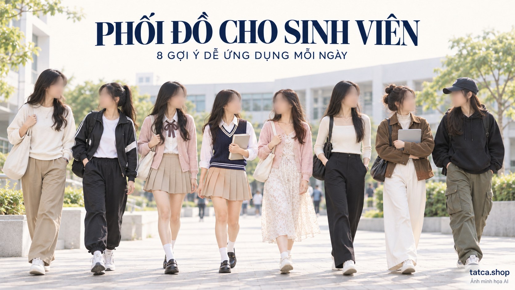 Tổng hợp các phong cách, phối đồ cho sinh viên